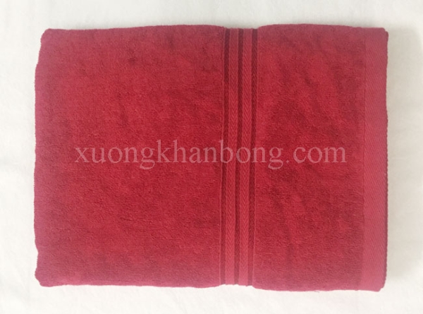 Khăn đắp spa cotton màu đỏ đô