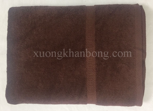 Khăn đắp spa cotton màu nâu socola