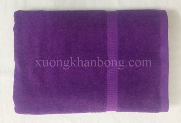 Khăn đắp spa cotton màu tím