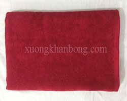 Khăn trải giường Spa Cotton màu đỏ đô