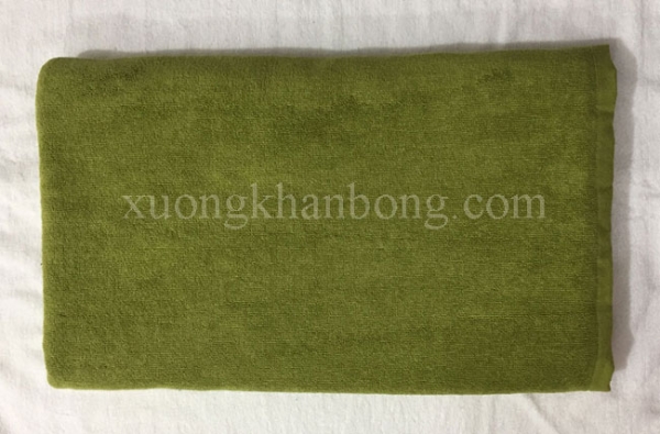 Khăn trải giường Spa Cotton màu xanh rêu